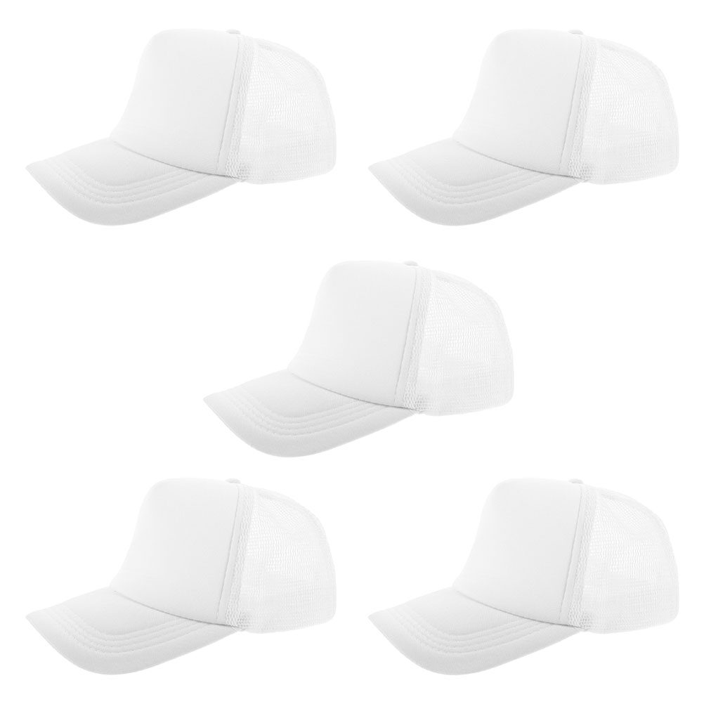 Hat Sublimation Blank - 5Pcs Blank Baseball Cap Mesh Back