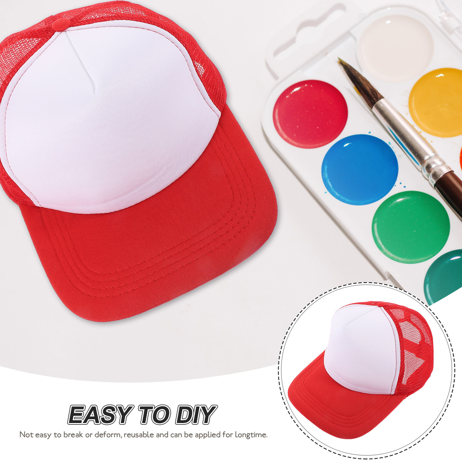 10Pcs Blank Baseball Caps Mesh - Hat Sublimation Blank ulasan dan harga
